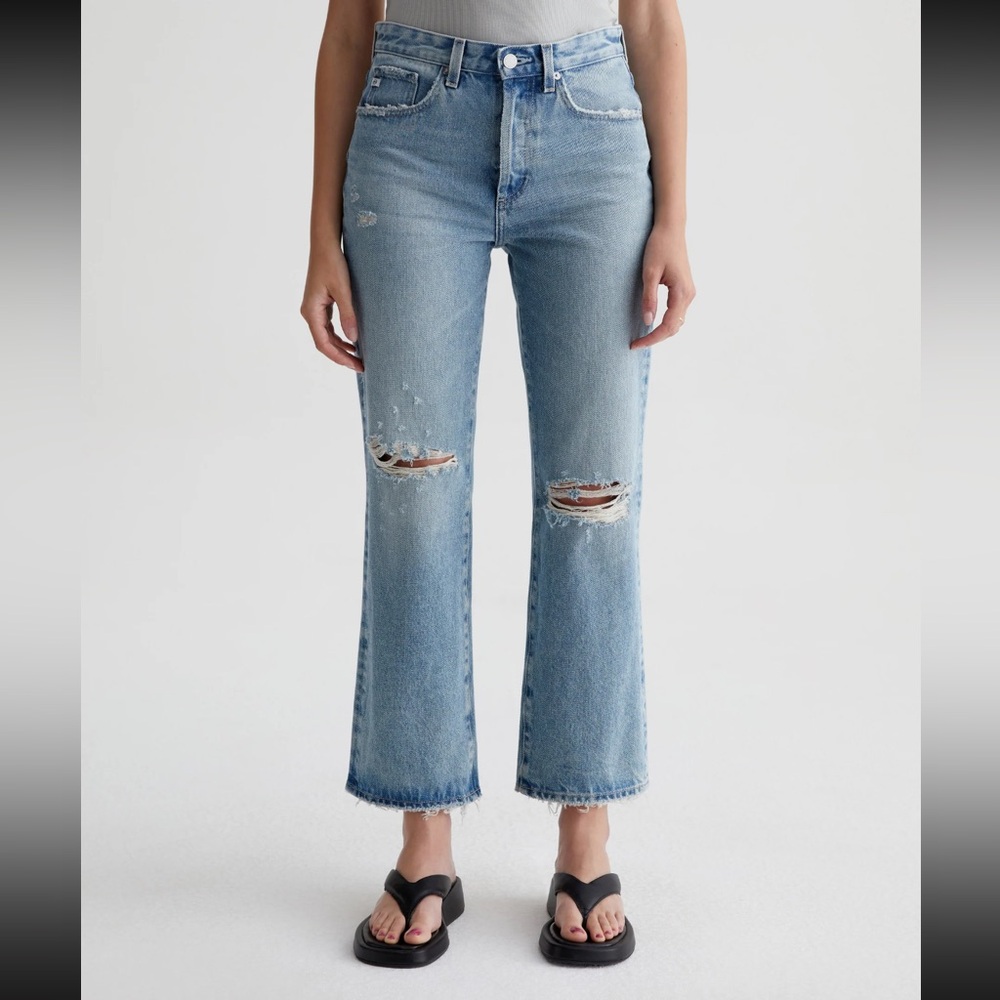 NWT AG Jeans Kinsey High Rise Pop Crop Jeans